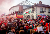 Wrexham FC Bus top parade May 23 for Leader