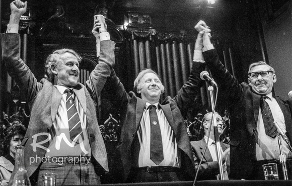 Peter Heathfield, Arthur Scargill and Mick McGahey 1984